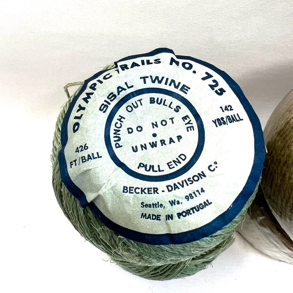 Vintage Jute and Sisal Twine for Gift Wrapping and Garden